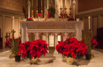 The Chapel Altar at Christmastime.
