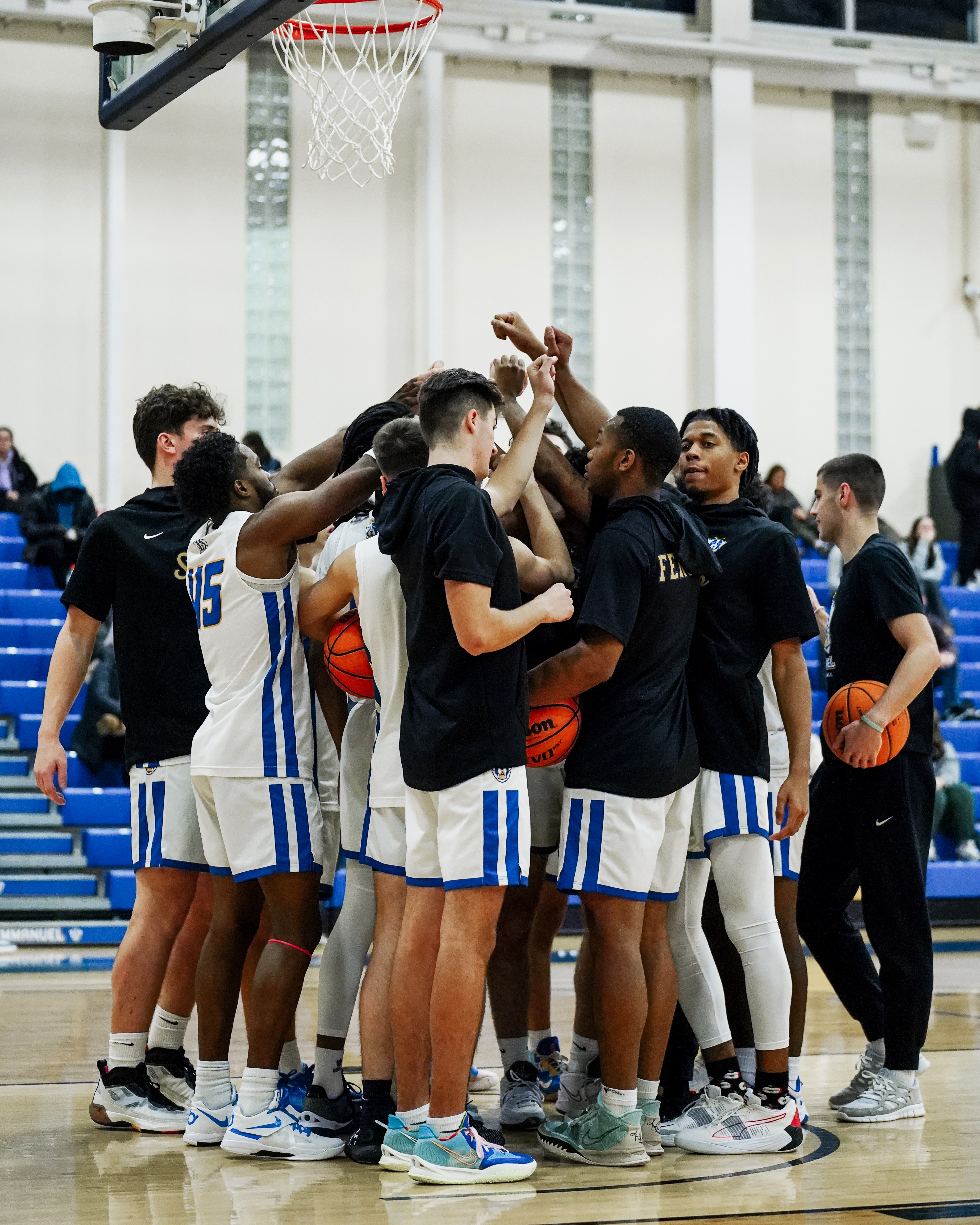 Group of basketball players together