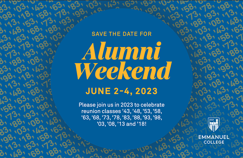 Save the date for Alumni Weekend: June 2-4, 2023